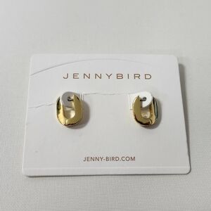 NWT Jenny Bird Gold-Gold-Tone Teeni Toni Link Hoop Earrings